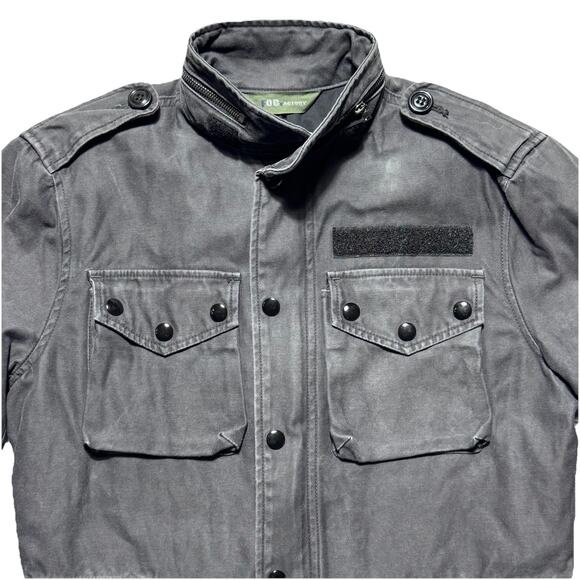 FOB Factory Navy Military Style Jacket Heavyweight Zip Made ini Japan S - Picture 2 of 12